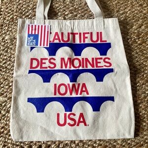 Des Moines Iowa Cotton tote bag
